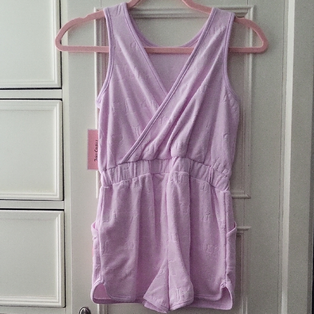 Juicy Couture Pink Tank Romper for Girls NWT 7 - Picture 4 of 4